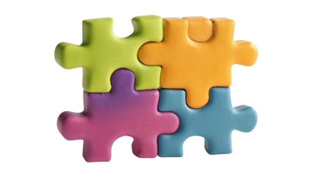 Colorful Interlocking Foam Puzzle Pieces for Educational Play