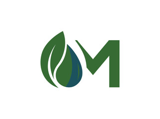 Modern agriculture logo featuring a stylized green leaf and field lines forming a circular shape. Represents sustainable farming, organic food, and eco-friendly practices. Perfect for agribusiness, 