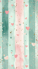 seamless pattern with pink flowers