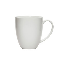 Obraz premium Plain White Coffee Mug on Isolated Background for Minimalist Design
