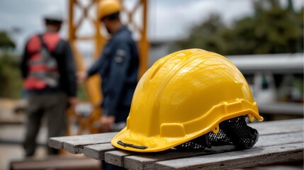 Construction safety gear worksite photo outdoor close-up highlighting importance of protection