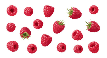 delicious raspberry pattern perfect for food blogs and packaging
