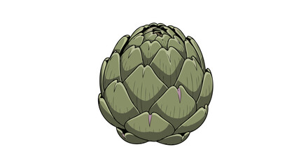 Fototapeta premium fresh artichoke illustration perfect for culinary or health blogs