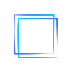 Gradient Square Border   Graphic Design Element