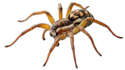 Intricate Spider Close-up: A stunningly detailed close-up reveals the mesmerizing beauty of a spider, highlighting its unique features and intricate patterns.