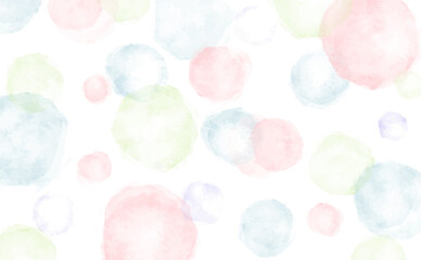 Transparent pastel polka dot background