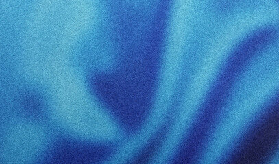 Abstract trendy blue blurred grainy gradient banner background texture. Colorful digital grain soft...