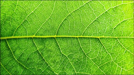 Obraz premium Close-up view of a leaf's intricate vein structure.
