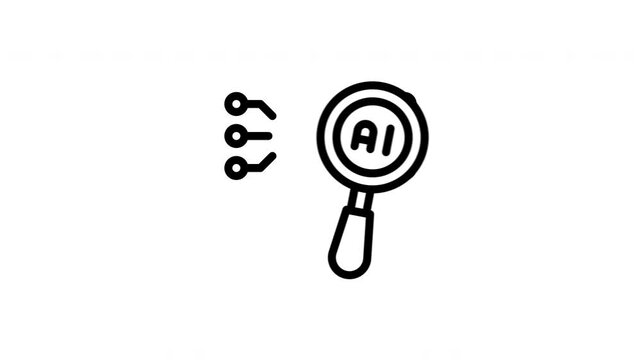 AI search animated icon