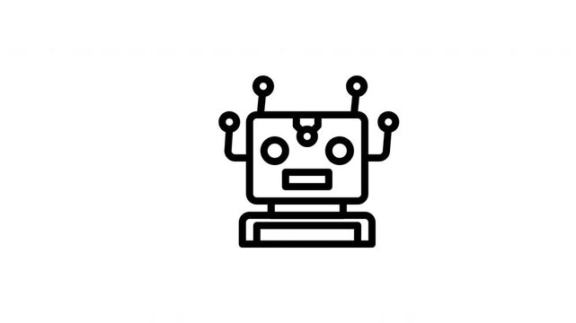 robot animated icon