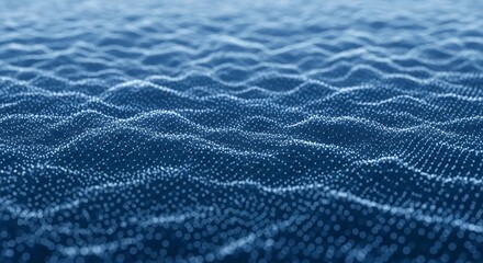 Abstract Blue Digital Landscape Background