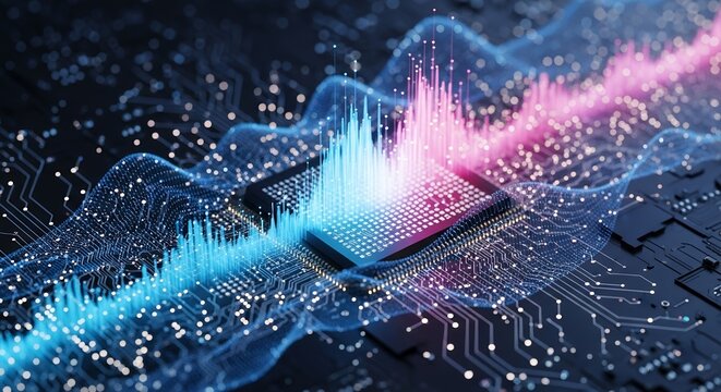 Microchip and Data Flow Visualization