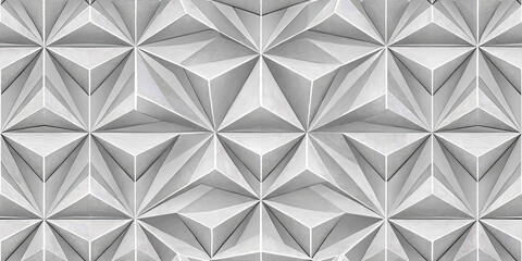 Obraz premium Dynamic geometric pattern with sharp lines and dimensional facets creates a modern, abstract visual.