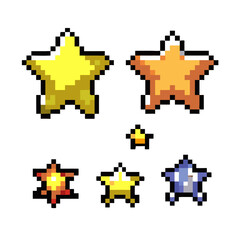Obraz premium Dot Star. Game style. RPG. Rare. Icon. glitter. space.