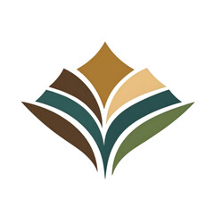 Fototapeta premium Multicolor Lotus Logo – Elegant Floral Vector Isolated on wight . , lotus brand logo, floral vector isolated, lotus graphic design, elegant floral icon, wellness lotus logo, meditation lotus design,