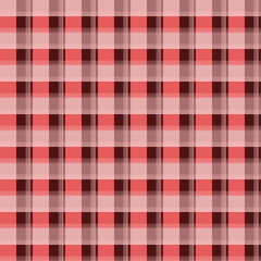 Red and white checkered plaid tablecloth pattern for fabric or picnic design