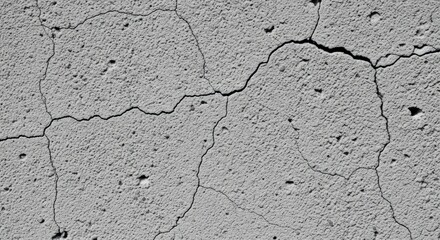 Obraz premium Concrete Wall Texture with Cracks, Damaged Surface