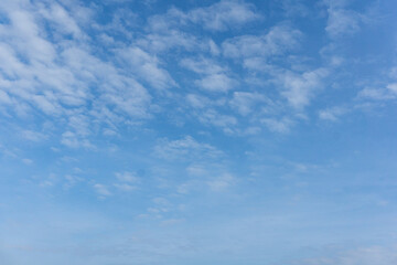 Blue Sky with Wispy Clouds