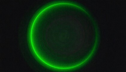 Bright green ringed circle