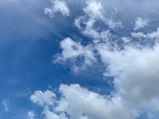 blue sky with clouds