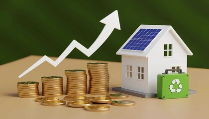 Eco-friendly property with solar energy, increasing value and promising financial investment