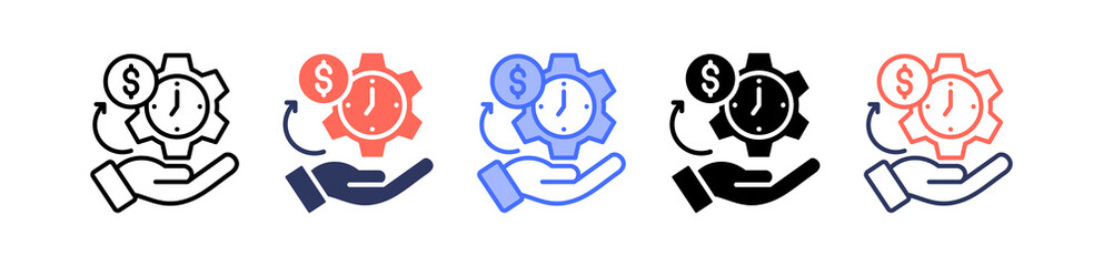 Efficiency multiple icon