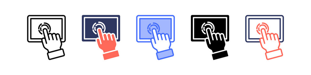 Touchscreen multiple icon