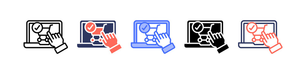 Self Checkout multiple icon