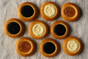 Gourmet Artisanal Cookie Biscuit Dessert - Top View