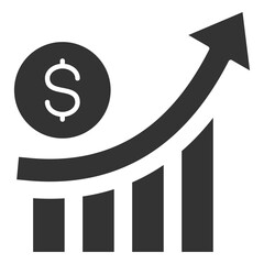 Sales Glyph Icon Element For Design