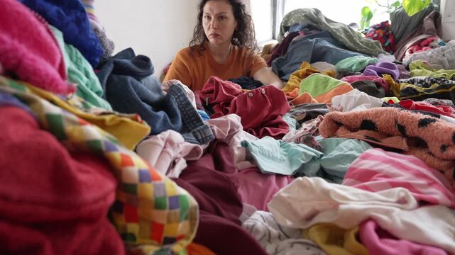 Fast fashion. Overproduction of clothing. Clothing clutter. Overflowing closet