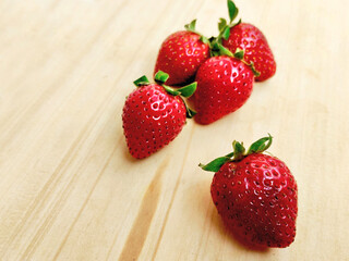 Fresh Strawberries Ideal for Recipe Concepts