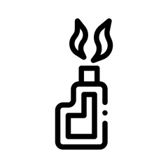e cigarette line icon