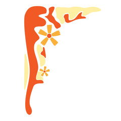 Ethnic Ornament Corner Border