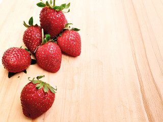 Rustic Strawberry Scene for Healthy Lifestyle