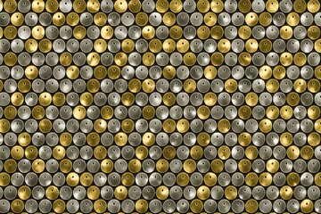 Gold and Silver Beads Pattern for Decoration and Craft Projects