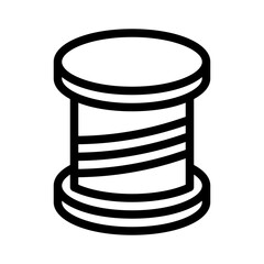spool of thread line icon