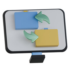 B2B Demo Screen 3D Icon Colorful Style