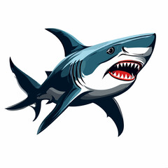 Angry Shark Logo Design Very cOOL
