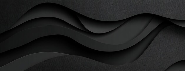 Fototapeta premium abstract dark waves form a layered abstract background, perfect for elegant branding, modern interfaces, or minimalist presentations.