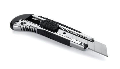 Obraz premium Black and silver utility knife