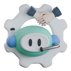 Tech partner integration 3D Icon colorful style