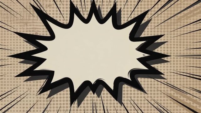 Vector illustration of a comic book speech bubble 
