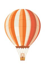 Naklejka premium Colorful hot air balloon illustration