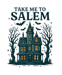 Take Me to Salem PNG T shirt
