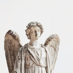 Obraz premium Elegant angelic statue with wings