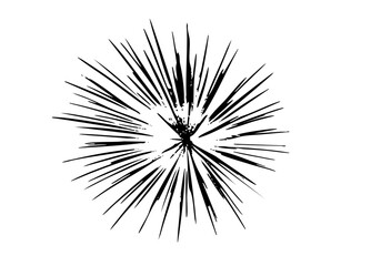 Obraz premium Vector Dynamic explosion burst with sharp radiating lines.