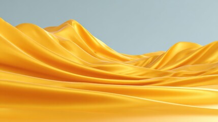 Luxurious golden fabric landscape with warm flowing textures for travel brochures, high-end advertisements, and cultural event promotions, opulent backdrop

