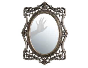  Witch Mirror with Foggy Reflection PNG