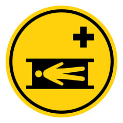 Obraz premium Stretcher Symbol Sign, Vector Illustration, Isolate On White Background Label. EPS10